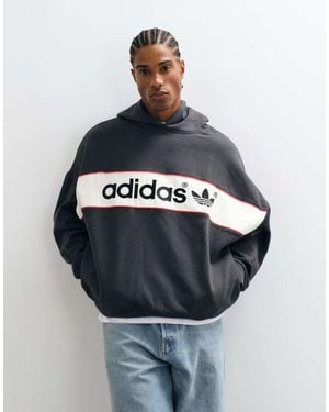 adidas Originals Signature Blocked Hoodie - Blue