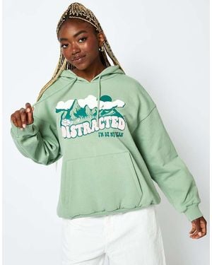 Skinnydip London London Distracted Hoodie - Green