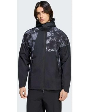 adidas Originals Terrex Xperior 2.5 Layer Hybrid Primeknit Spray Dye Climaproof Jacket - Blue