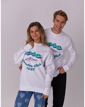 OOSC Sudadera Blanca Powder Club De - Morado