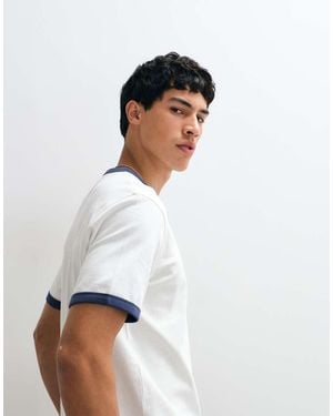 Jack & Jones Regular Ringer T-shirt - White
