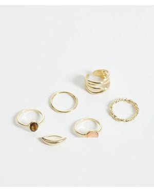 Pieces Set Van 6 Ringen - Wit