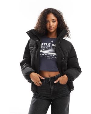 Pull&Bear Padded Puffer Jacket - Black