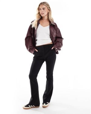 Miss Selfridge Tailored Bengaline Pants - Black