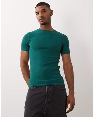 ASOS Heavyweight Muscle Fit T-shirt - Green