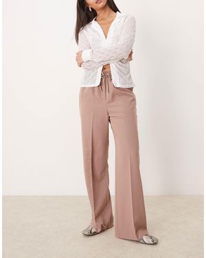 ASOS Tailored Pull On Pants - Natural