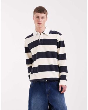 Redefined Rebel Ocean Sweat Polo Shirt - Blue