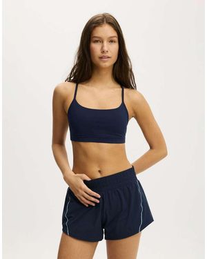 Cotton On 365 Keyhole Crop - Blue