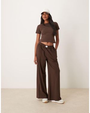 Six Stories Logo Waistband Trackies - Natural