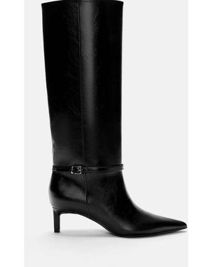 Pull&Bear Heeled Boots - Black
