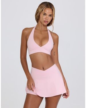 BO+TEE Bo+tee Cross Over Mini Skirt - Pink