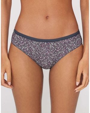 Tezenis Printed Cotton Briefs - Blue