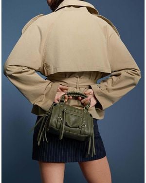 Bershka Mini Bowling Bag - Green