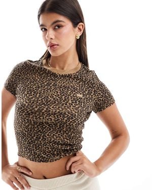 Levi's Batwing Logo Cheetah Print T-shirt - Brown