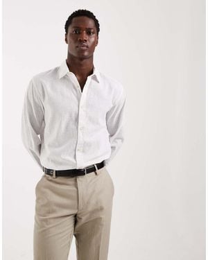 Jack & Jones Linen Blend Shirt - Natural