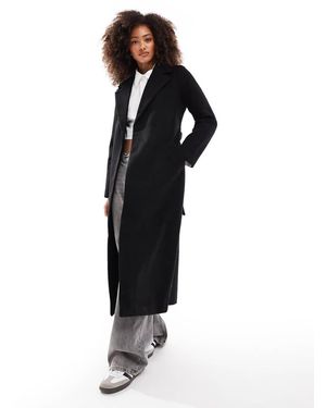 Vero Moda Cappotto Lungo Con Cintura - Nero