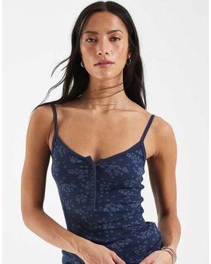 Hollister Henley Cami Top - Blue