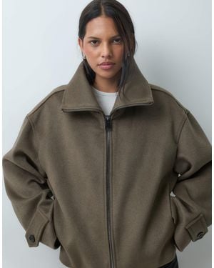 Mango Short Jacket - Green