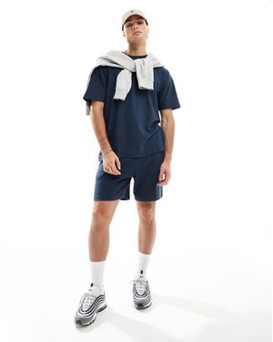 New Look Co-Ord Waffle Short - Blue