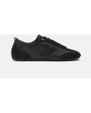 Stradivarius Satin-effect Trainers With Thin Soles - Black