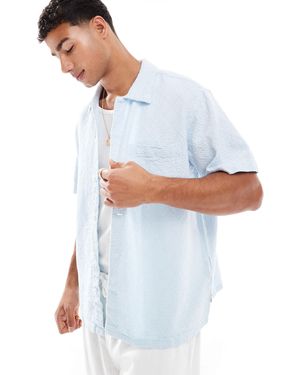 Jack & Jones Textured Oversize Shirt - White