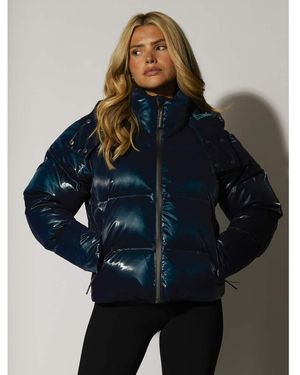 South Beach Chaqueta De Esquí Acolchada Con Capucha De -Azul
