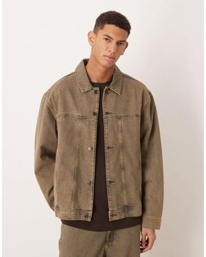ASOS Co-ord Denim Jacket - Brown