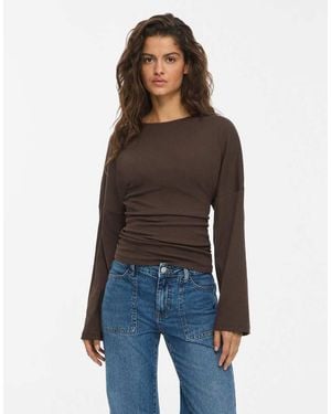 Noisy May Long Sleeved Top - Blue