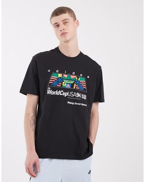adidas Originals T-Shirt Met Grafische World Cup 94-Print Op De Borst - Zwart