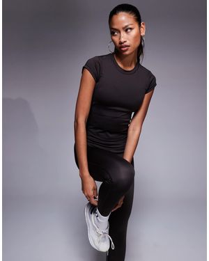 4505 – knapp geschnittenes sport-t-shirt - Braun
