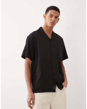 Jack & Jones Waffle Short Sleeve Shirt - Black