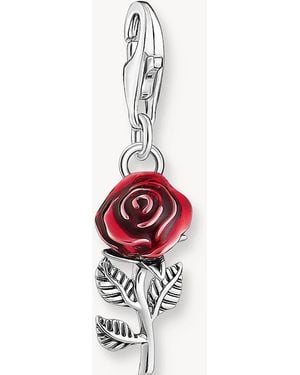 Thomas Sabo Blackened Charm Pendant - White