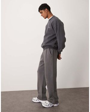 Abercrombie & Fitch Joggingbroek Met Vintage Wassing En Open Zoom - Grijs