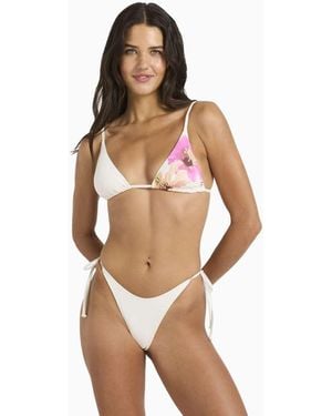 Billabong Sunny Shore Slide Triangle Bikini Top - Natural