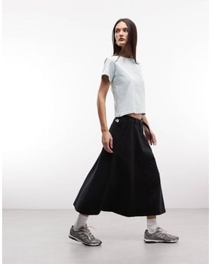 The North Face – midirock aus twill - Weiß