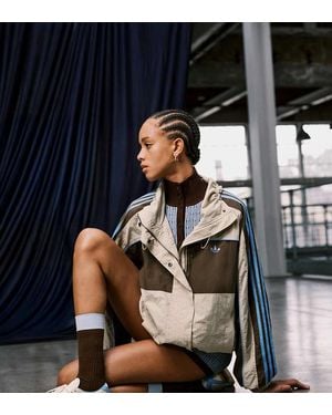 adidas Originals x ASOS Oversized Colour Block Track Jacket - Blue