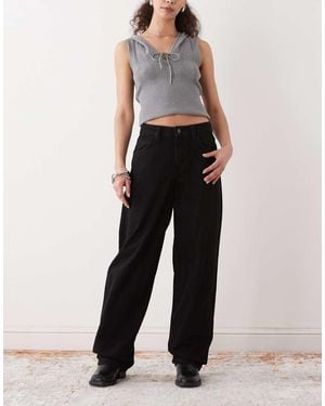 Noisy May Hazel Barrel Jeans - Black