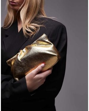 Mango Chain Detail Clutch Bag - Black