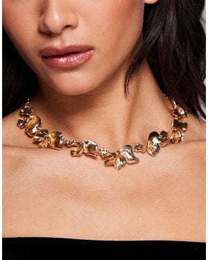 ALDO Farialux Statement Necklace - Brown