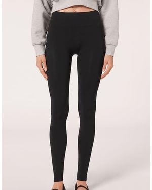 Calzedonia Ultra Opaque Microfibre Leggings - Black