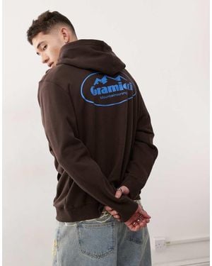 Gramicci Mountaineering Graphic Hoodie - Brown