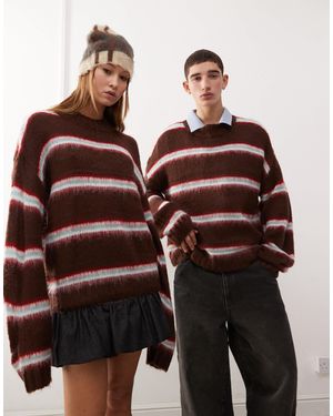 Collusion Unisex - pull ras - Marron