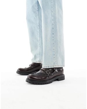 schuh – rumour – budapester aus poliertem leder - Blau