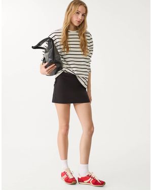 Stradivarius – bengaline-skort - Schwarz