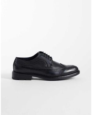 ASOS Lace Up Brogue Shoes - Black