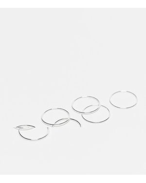 Weekday Delicate Ring 7-pack - White