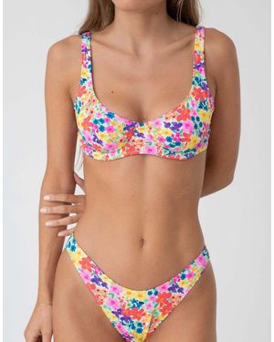 Bright Swimwear Sunset Adjustable Bikini Bottom - Red