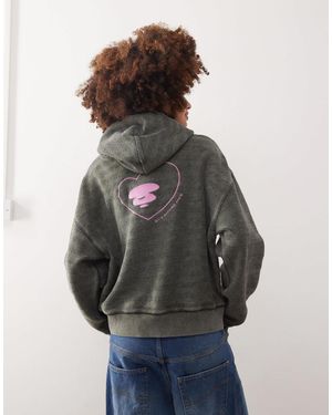 Aape By A Bathing Ape Sweat à capuche avec logo imprimé au dos - foncé - Bleu