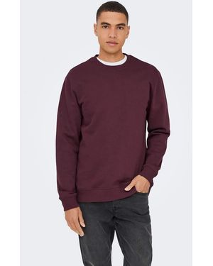 Only & Sons Sweatshirt - Paars
