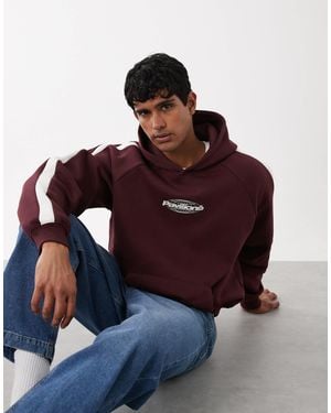 Cotton On Cottonon Box Fit Graphic Hoodie - Red